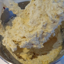 Everything in the mixture to form the cookie dough